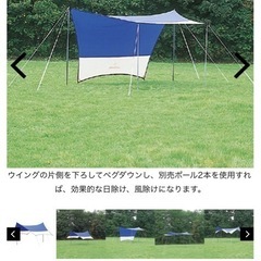 キャンプ用　タープセット(Captain Stag)の画像