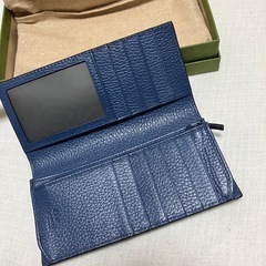 GUCCI レザー長財布 黒の画像