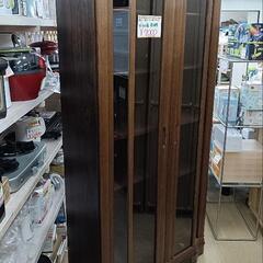 ガラス扉本棚 書籍の収納に最適！側面浮きがあります。【こちらは店舗です。浜村鹿野温泉ICから3分 買取本舗 宮本リサイクル 営業時間9～19時 定休日水曜のみ←連絡できませんm(_ _)m】の画像
