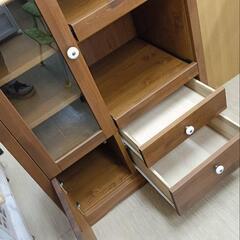 キッチンボード 木製 オシャレなデザイン  【こちらは店舗です。浜村鹿野温泉ICから3分 買取本舗 宮本リサイクル 営業時間9～19時 定休日水曜のみ←連絡できませんm(_ _)m】の画像