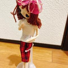 昭和レトロ ポーズ人形の画像