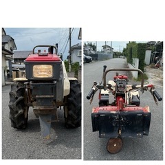 ヤンマー　YA85 NF90-L 耕運機　耕うん機　トラクター　歩行型　ディーゼル　軽油　最大8.5馬力　オートヒッチの画像