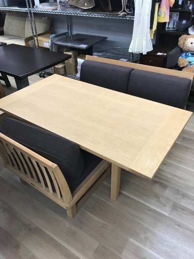 カリモク　ダイニングテーブル+椅子2脚セット　【リサイクルフカツ碧南店】