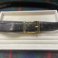 VERO STRUZZO MADE IN ITALY ベルトオーストリッチレザーの画像