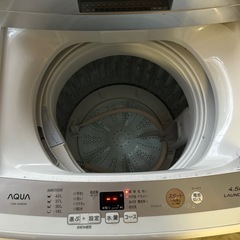 ¥3000/アクア/洗濯機/2018年製/4.5kg/06の画像