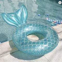 マーメイドテール 浮き輪／ブルーの画像