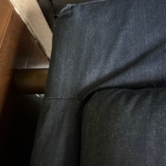デニム色　
ソファ　無印の画像