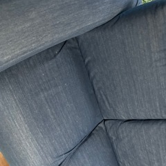 デニム色　
ソファ　無印の画像
