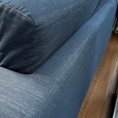 デニム色　
ソファ　無印の画像