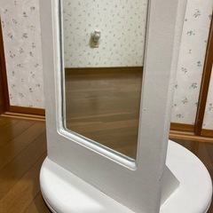 ハンガーラック付き姿見　全身鏡　ミラー　鏡の画像
