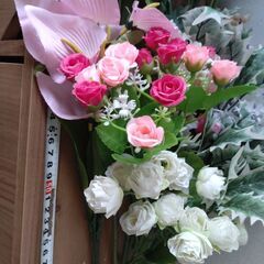 ☆　ガーデニング　造花のお花　フラワーアレンジ　☆の画像