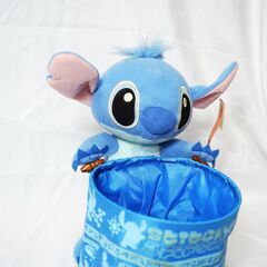 スティッチ ぬいぐるみ収納バスケット／約30cmの画像