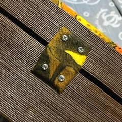 激レア ハワイアンテナーウクレレケース ハンドメイド ハワイ生地 カラフルの画像