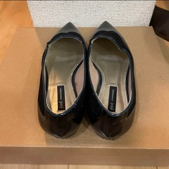 ✨fed INTERNATIONAL ✨ポインテッドトゥフラットシューズ23cmの画像
