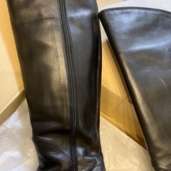 美品イタリア　本革ロングブーツイの画像