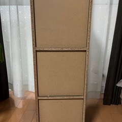 収納　カラーボックス　ダークブラウン　木目の画像