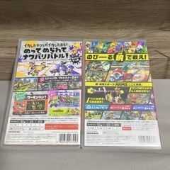 Switch人気ソフト2本セット（スプラトゥーン2・ARMS） ケース付き【値下げ交渉OK】の画像