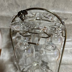 スタンド付 グラス5個セットの画像