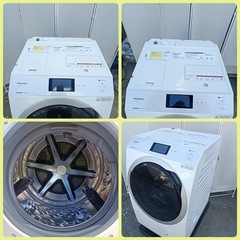 M48【Panasonic】　2021年製　ドラム式電気洗濯乾燥機　11.0kg   NA-VX900BL   外形寸法　幅639㎜  奥行722㎜  高さ1058㎜　の画像