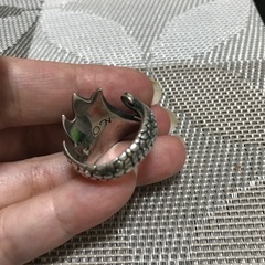 シルバー925リングドラゴンの画像