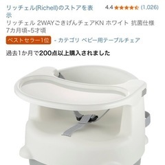 ⚠︎テーブルのみ⚠︎リッチェル 2WAYテーブルチェアの画像