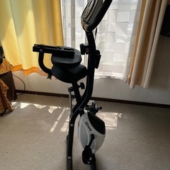 美品・折りたたみ可 HAIGE（ハイガー）静音フィットネスバイク HG-QB-J917B メーター付きの画像