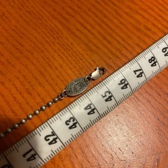 silver925 ボールチェーン　ネックレス　シルバーの画像
