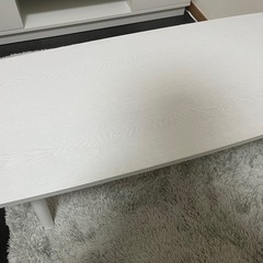 ホワイトローテーブル　の画像