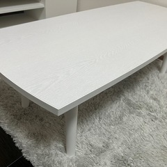 ホワイトローテーブル　の画像
