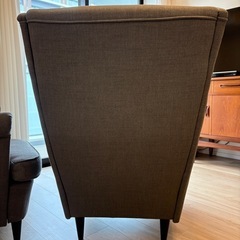 【IKEA】 1人掛ソファー×2脚 ダークグレー（条件値引あり）の画像