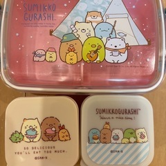 すみっこぐらし　お弁当箱　デザートカップ　巾着セットの画像