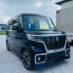 千葉県富里市発　令和1年　スペーシア　カスタム　91400キロ　HYBRID XS ターボ　ETC 車検2年付の画像
