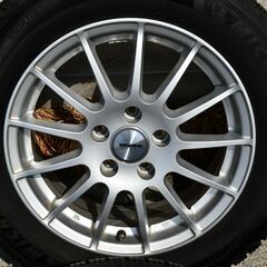 VW GOLFトゥーラン Wedsアルミホイール+ミシュランスタッドレスタイヤ 205/60R16　4本セットの画像