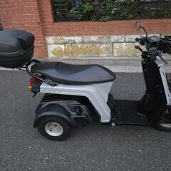 ジャイロ X 側車登録 2人乗り 2スト普通免許の画像