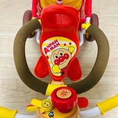 アンパンマン　押し手&荷物入れ付き三輪車の画像