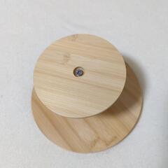 未使用　木製ケーキスタンドの画像