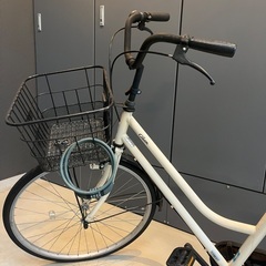 あさひ購入品｜creem ママチャリ（アイボリー）前かご付きの画像