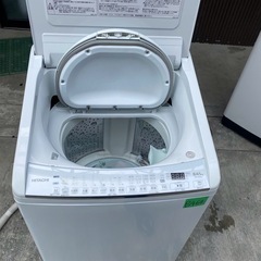 NO B464🌈福岡市内配送設置無料✨🌈縦型洗濯乾燥機 ビートウォッシュ BW-DV80G-W [洗濯8.0kg /乾燥4.5kg /ヒーター乾燥(水冷・除湿タイプ) /上開き] 2021年の画像