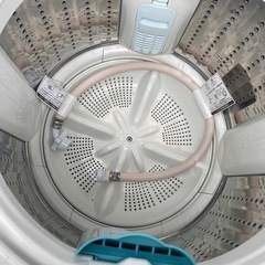 NO B465🌈福岡市内配送設置無料✨🌈日立　NW-T76　ヤマダ電機オリジナルモデル　全自動洗濯機　「白い約束」（洗濯7.0kg）　ブルー　2020年の画像