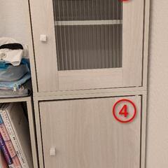 木製風カラーボックスの画像