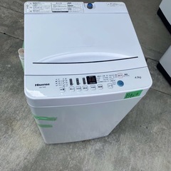 NO B469🌈福岡市内配送設置無料✨🌈全自動洗濯機 ホワイト HW-T45D [洗濯4.5kg /乾燥機能無 /上開き] 2021年の画像