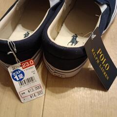 新品★POLO RALPH LAUREN　スリッポン　23㎝の画像