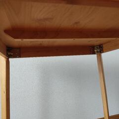 天然木ダイニングテーブルの画像