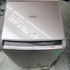 NO B471🌈福岡市内配送設置無料✨🌈日立 HITACHI ビートウォッシュ タテ型洗濯乾燥機 （10kg） シャンパン BW-DV100C Nの画像