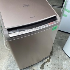 NO B471🌈福岡市内配送設置無料✨🌈日立 HITACHI ビートウォッシュ タテ型洗濯乾燥機 （10kg） シャンパン BW-DV100C Nの画像