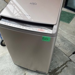 NO B471🌈福岡市内配送設置無料✨🌈日立 HITACHI ビートウォッシュ タテ型洗濯乾燥機 （10kg） シャンパン BW-DV100C Nの画像