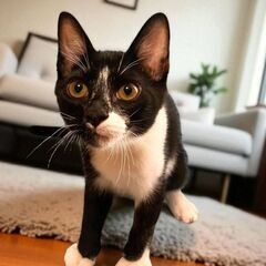 9月7日(日)✨🩷三鷹で猫の譲渡会🌟🌠🩷黒白の男の子生後5…