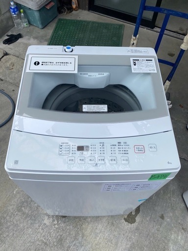 NO B474?福岡市内配送設置無料✨?洗濯機 中古 ニトリ NTR60 2022年製 6.0kg ホワイト 送風 乾燥機能付き 全自