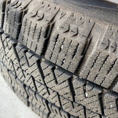 【引き渡し決定】155/65R14 スタッドレスタイヤ+鉄ホイール　4本の画像