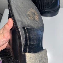 美品○balenciaga/leather boots 39/ブラックの画像